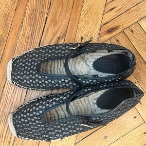 J. Crew Woven Espadrille Mary Jane’s